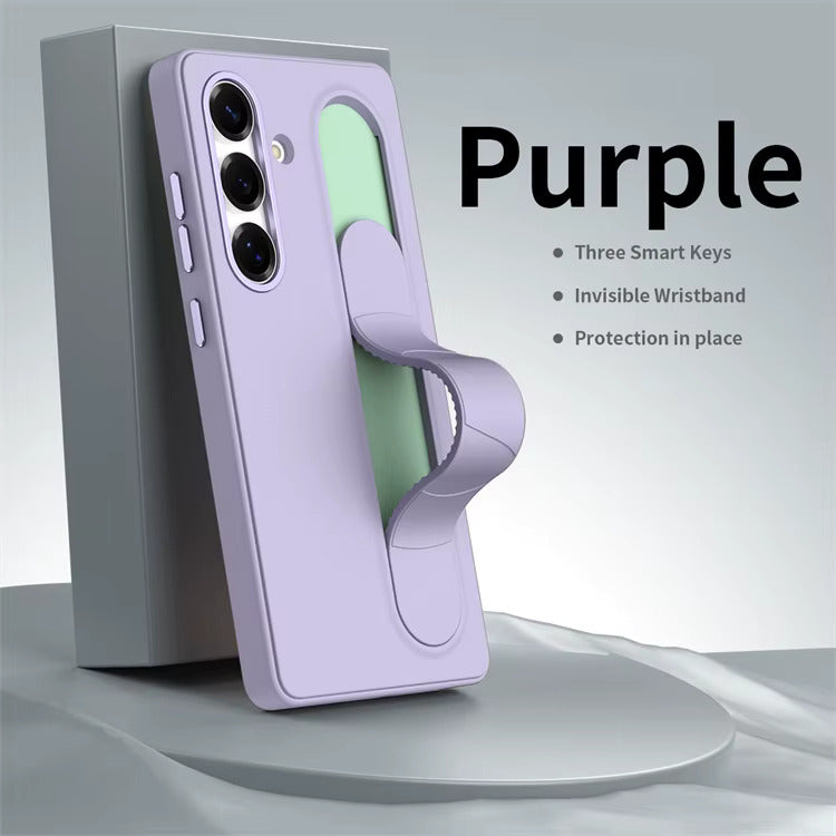 Valente Protective Case with Finger Strap & Stand Feature Compatible with Samsung Galaxy S25 Ultra – Slim Shockproof Cover with Enhanced Grip & Hands-Free Viewing