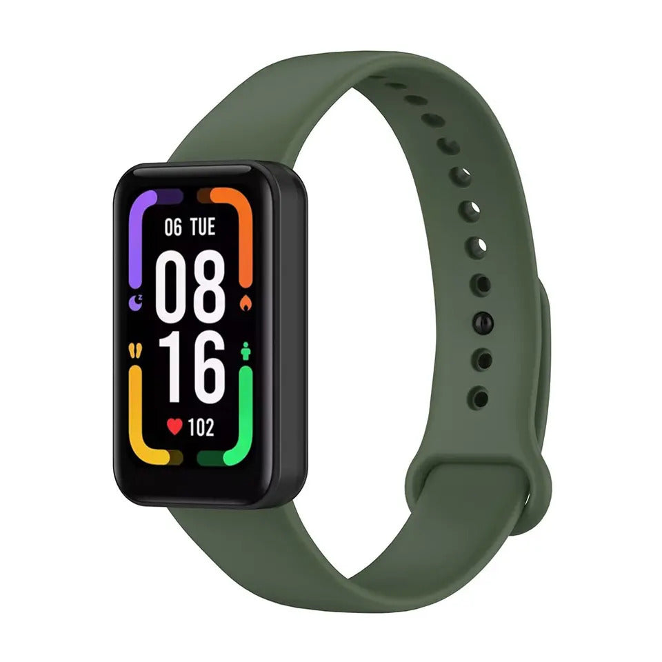 Valente Soft Silicon Band Strap Compatible for Redmi Band Pro (Pack of 3)