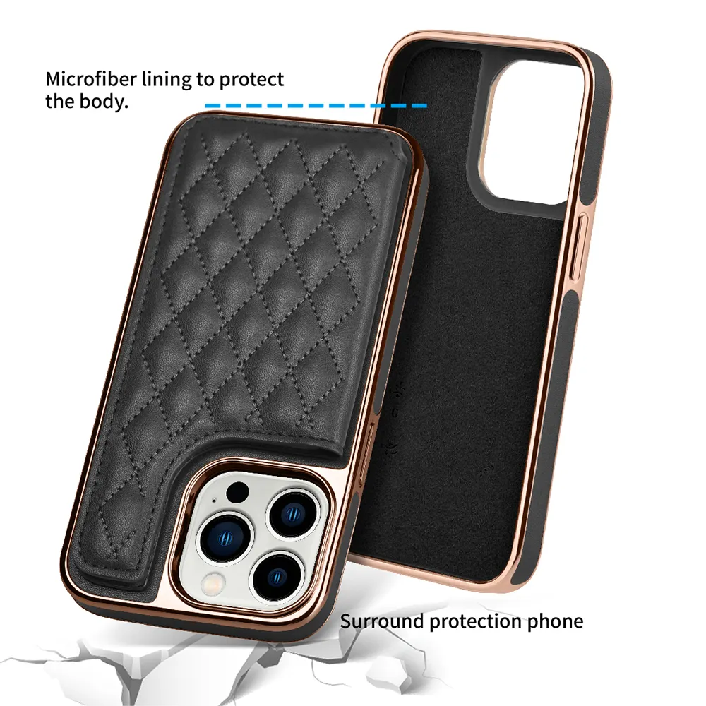 Valente Elegant Protective Cover with Card Holder for iPhone 14 Pro