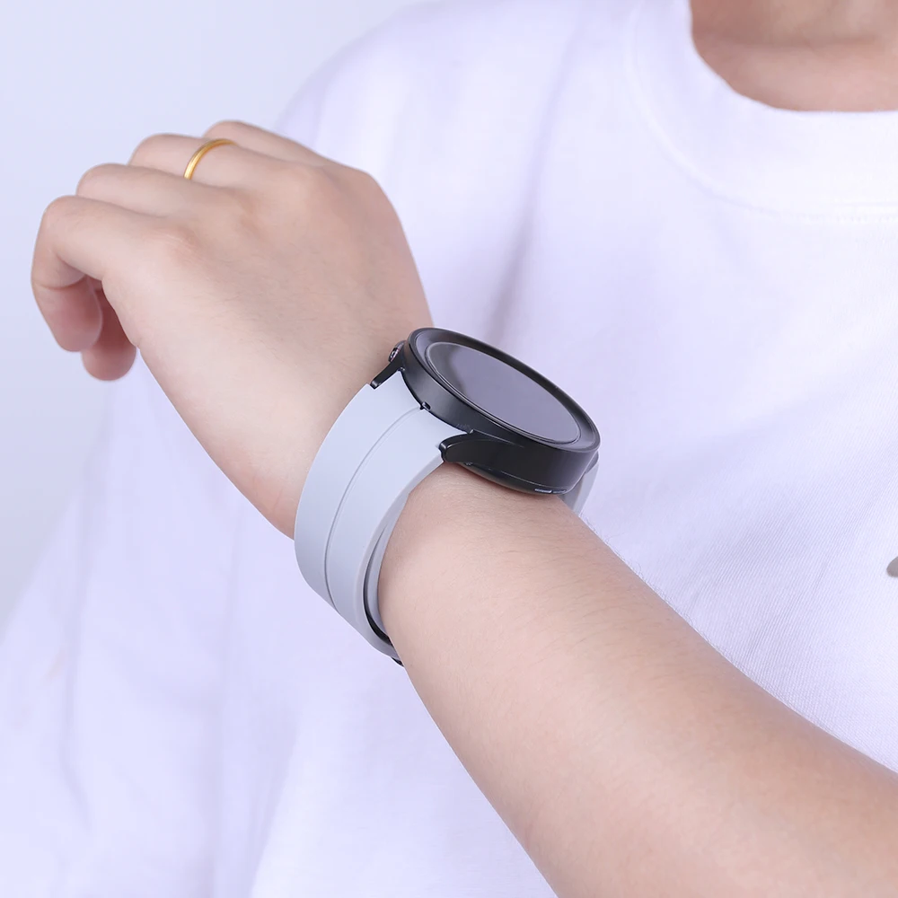 Valente Adjustable Magnetic Buckle Silicone Bands for Samsung Galaxy Watch Series 4/5/6