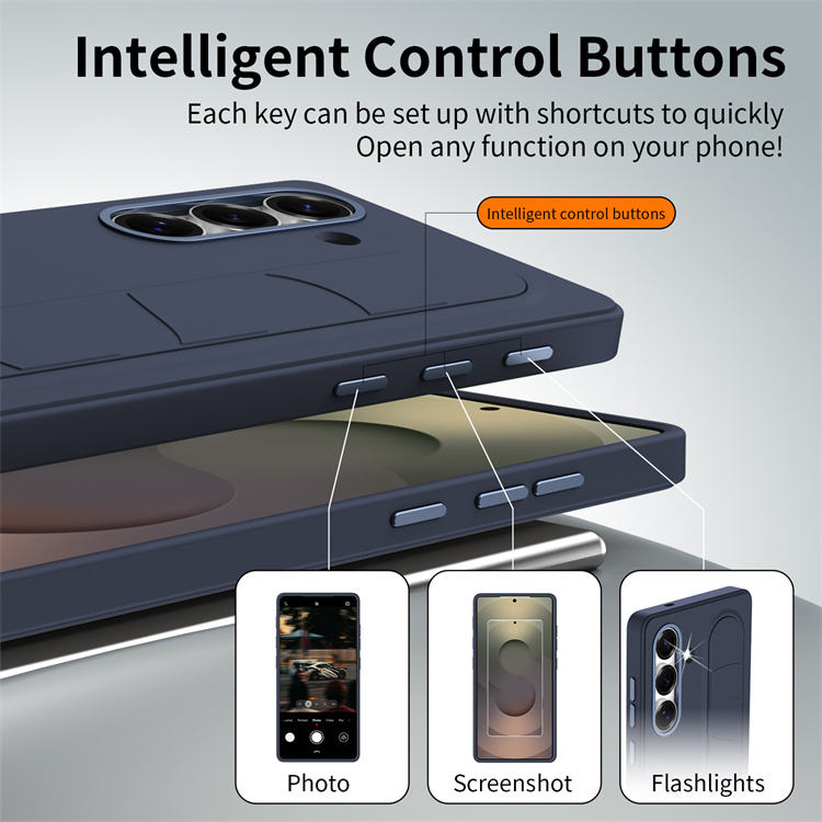 Valente Protective Case with Finger Strap & Stand Feature Compatible with Samsung Galaxy S25 Ultra – Slim Shockproof Cover with Enhanced Grip & Hands-Free Viewing