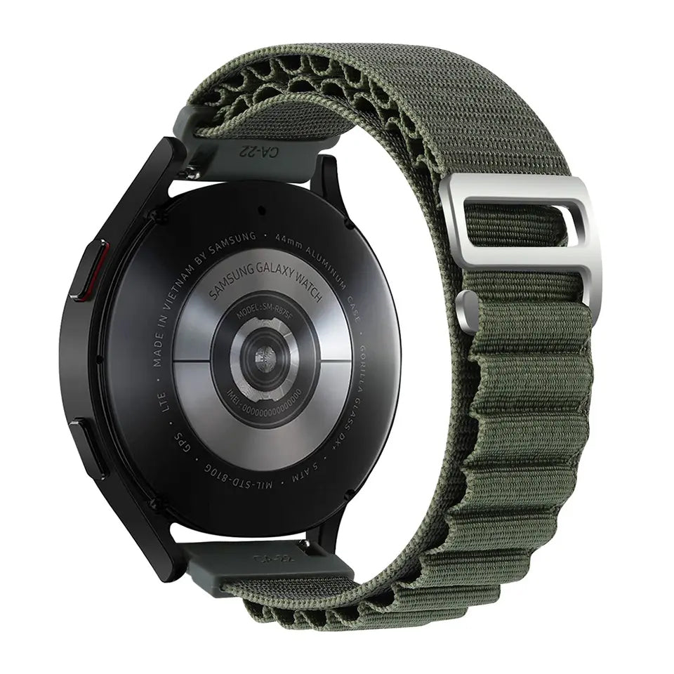 Valente 20mm Alpine Loop Watch Strap for Galaxy Watch Active 2 (40mm & 44mm),Active (40mm), Watch 3 (41mm),Boat Vertex,Amazfit Bip,GTR (42mm),GTS,Dizo Watch 2,firebolt infinity