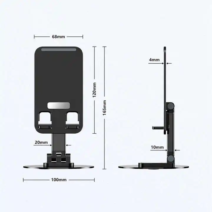 Valente 360° Rotatable Adjustable Phone Stand – Universal & Durable Desk Holder for Smart Devices