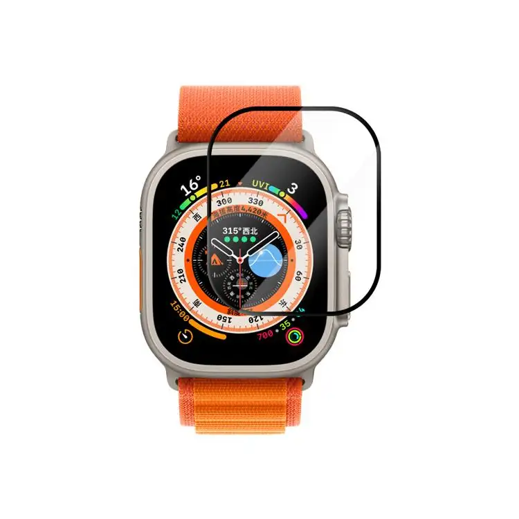Valente Edge to Edge 9H Tempered glass With Installation Kit for Apple Watch Series 4,5,6,SE(44mm) Only