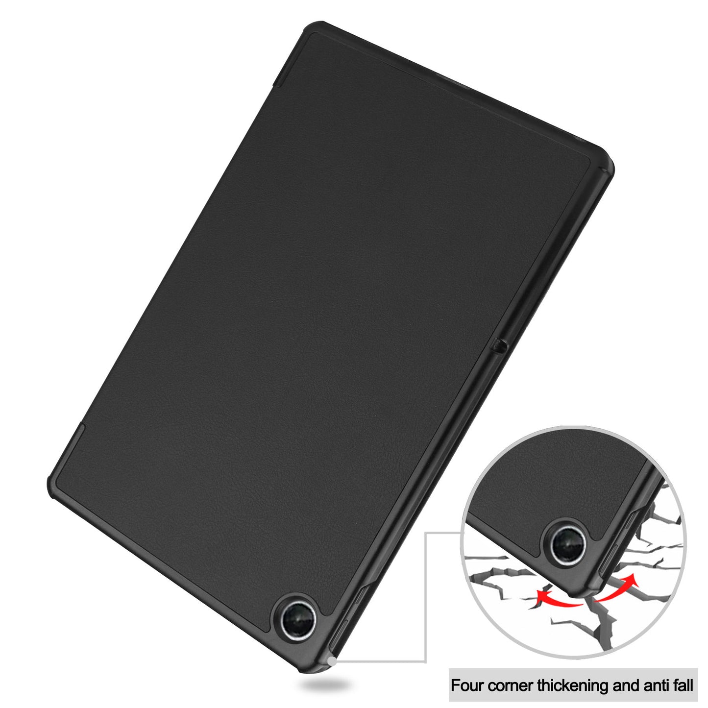 Valente Protective Flip Cover Compatible with Lenovo Tab Plus | Slim Folio Case with Stand | PC Back + PU Front | Full Protection Tablet Case