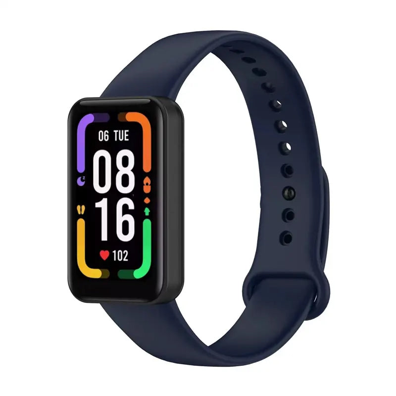 Valente Soft Silicon Band Strap Compatible for Redmi Band Pro (Pack of 3)