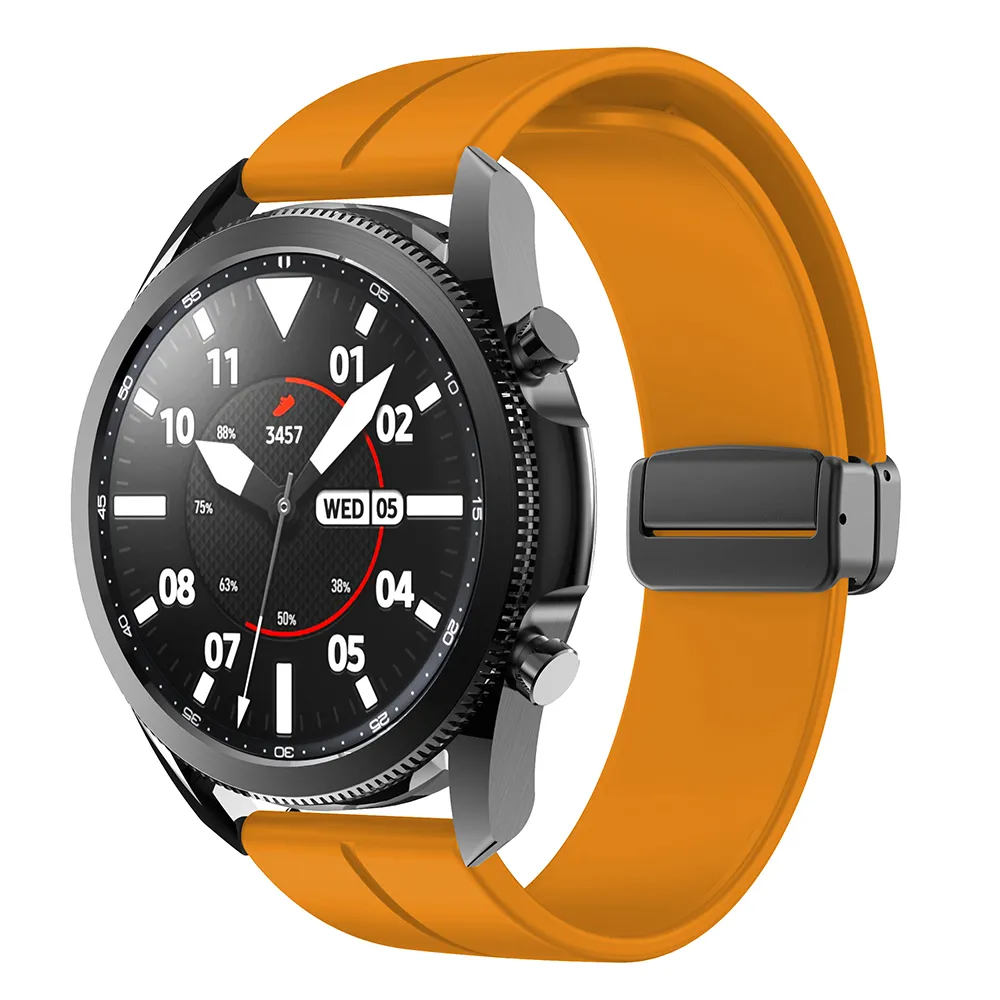 Valente 22mm Magnetic buckle Watch Strap for Noise halo, Colorfit Pro 3,Colorfit Ultra,Oneplus Watch,Fossil Gen 5E 44mm, Gen 5(44mm),firebolt Invincible Plus, Legacy,cobra,Pebble Cosmos Luxe 2.0.
