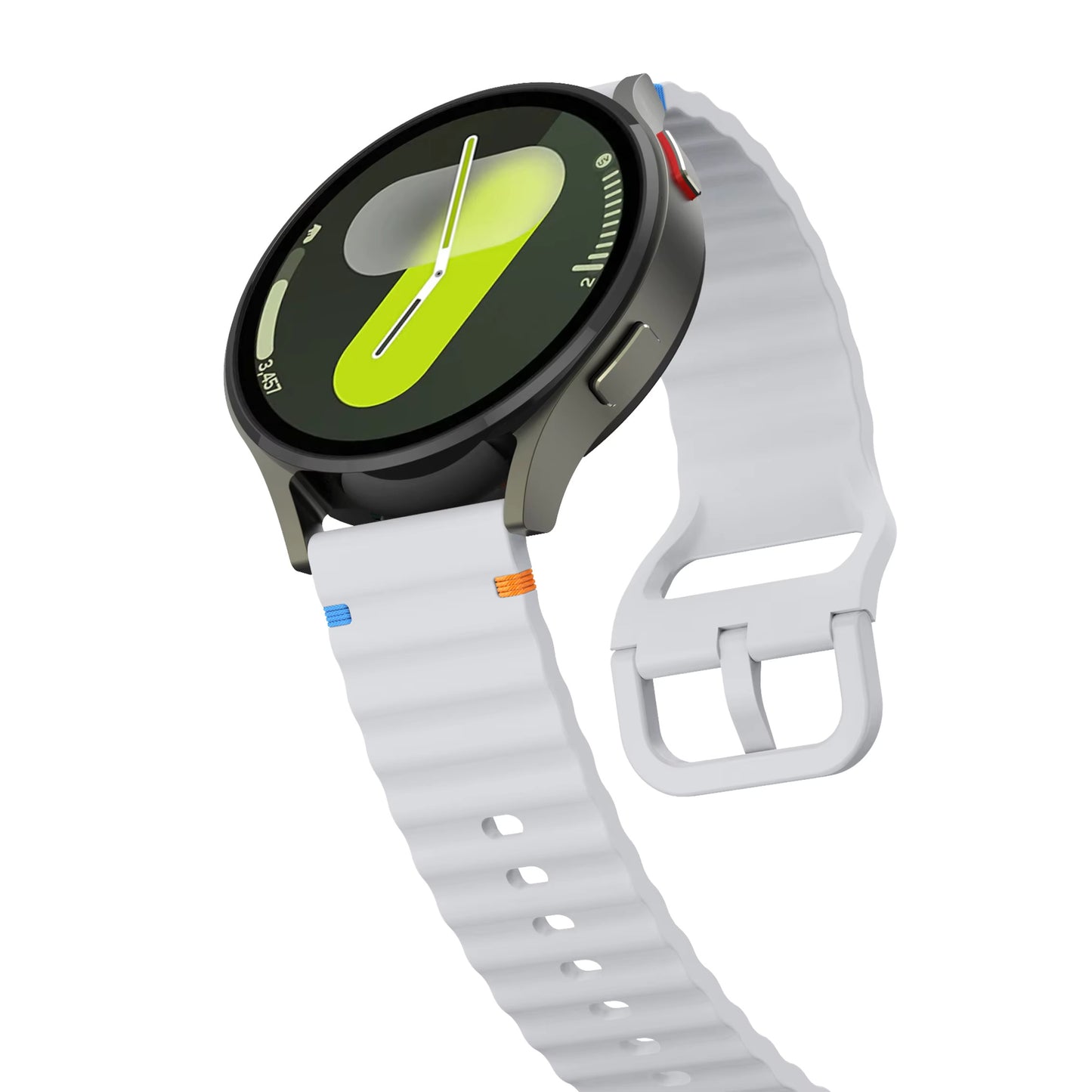 Valente Silicone 22mm Sport Strap Compatible with Noise Twist, Halo 2, Pulse 2 Pro, Macro, Fire-Boltt Phoenix Pro, Ninja Call Pro Max, Boult Trail Smart Watch