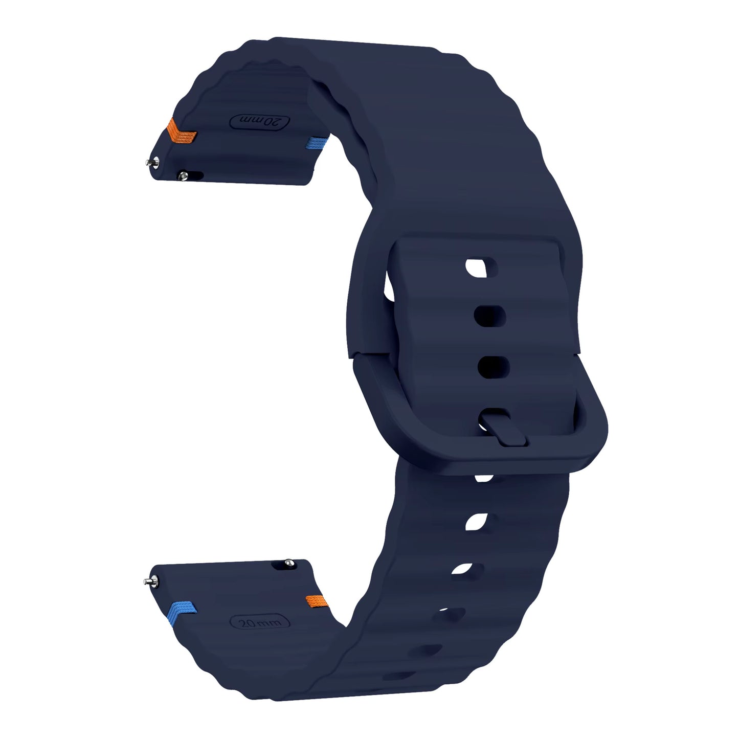 Valente Silicone 22mm Sport Strap Compatible with Noise Twist, Halo 2, Pulse 2 Pro, Macro, Fire-Boltt Phoenix Pro, Ninja Call Pro Max, Boult Trail Smart Watch