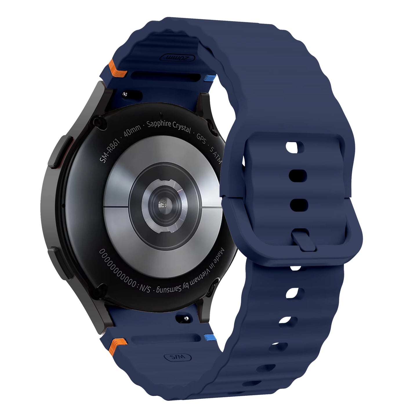Valente Silicone 22mm Sport Strap Compatible with Noise Twist, Halo 2, Pulse 2 Pro, Macro, Fire-Boltt Phoenix Pro, Ninja Call Pro Max, Boult Trail Smart Watch