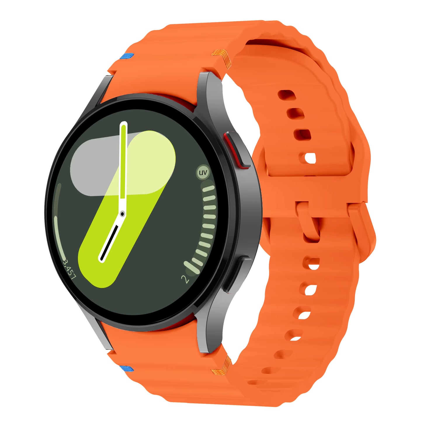 Valente Silicone 22mm Sport Strap Compatible with Noise Twist, Halo 2, Pulse 2 Pro, Macro, Fire-Boltt Phoenix Pro, Ninja Call Pro Max, Boult Trail Smart Watch