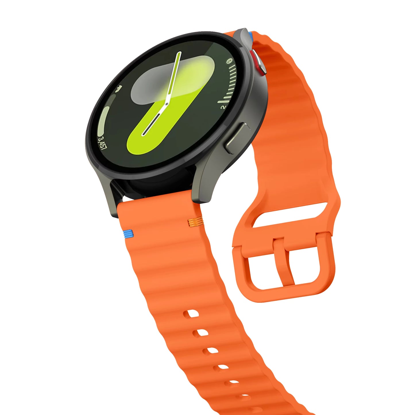 Valente Silicone 22mm Sport Strap Compatible with Noise Twist, Halo 2, Pulse 2 Pro, Macro, Fire-Boltt Phoenix Pro, Ninja Call Pro Max, Boult Trail Smart Watch