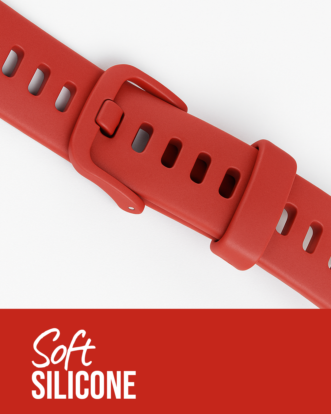Valente Soft Silicone Sport Strap Compatible with Huawei Band 8 / 9 / 10 – Comfortable & Adjustable Replacement Wristband