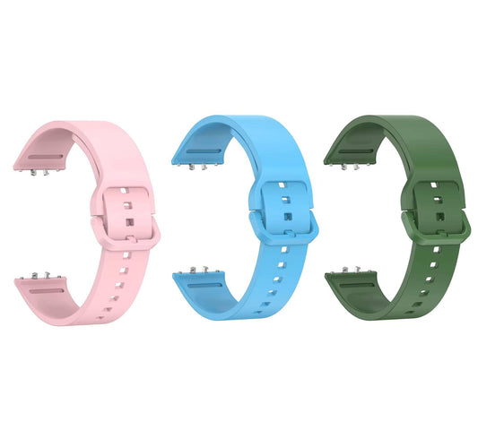 Valente Samsung Galaxy Fit 3 strap pack of 3 peach sky blue and green