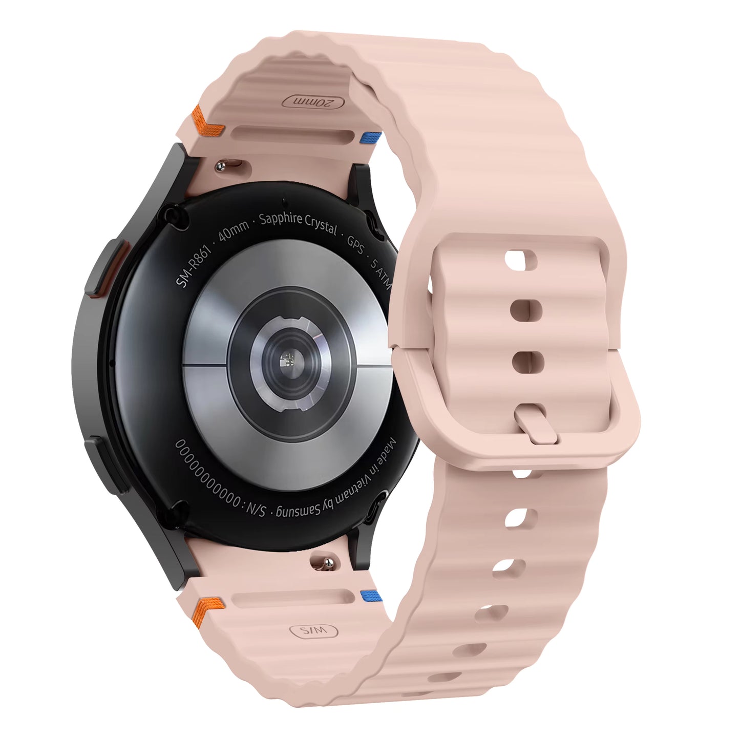 Valente Silicone 22mm Sport Strap Compatible with Noise Twist, Halo 2, Pulse 2 Pro, Macro, Fire-Boltt Phoenix Pro, Ninja Call Pro Max, Boult Trail Smart Watch