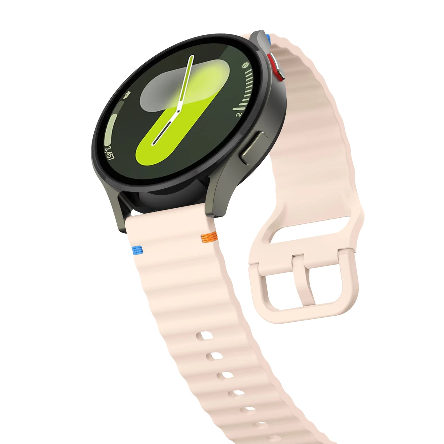 Valente Silicone 22mm Sport Strap Compatible with Noise Twist, Halo 2, Pulse 2 Pro, Macro, Fire-Boltt Phoenix Pro, Ninja Call Pro Max, Boult Trail Smart Watch