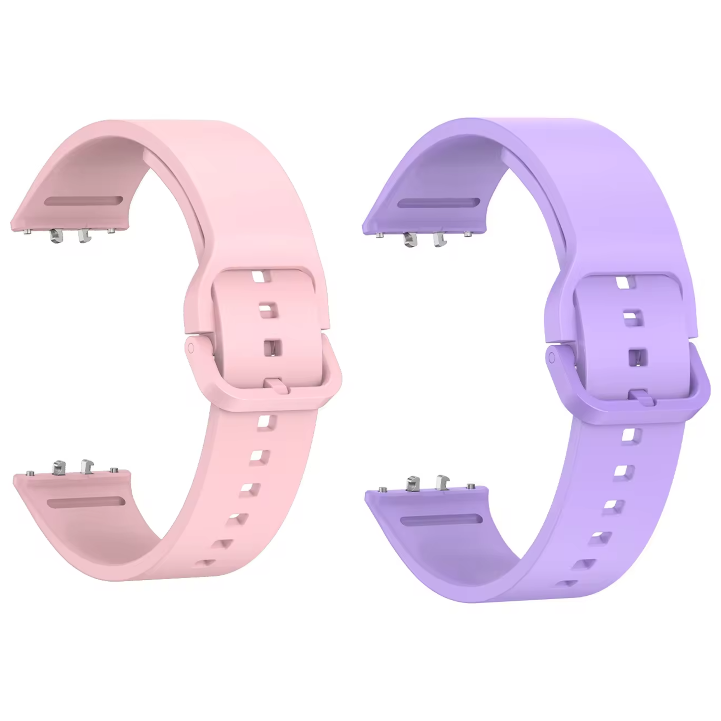 Valente Silicone Watch Straps Compatible for Samsung Galaxy Fit 3 (Pack of 2)