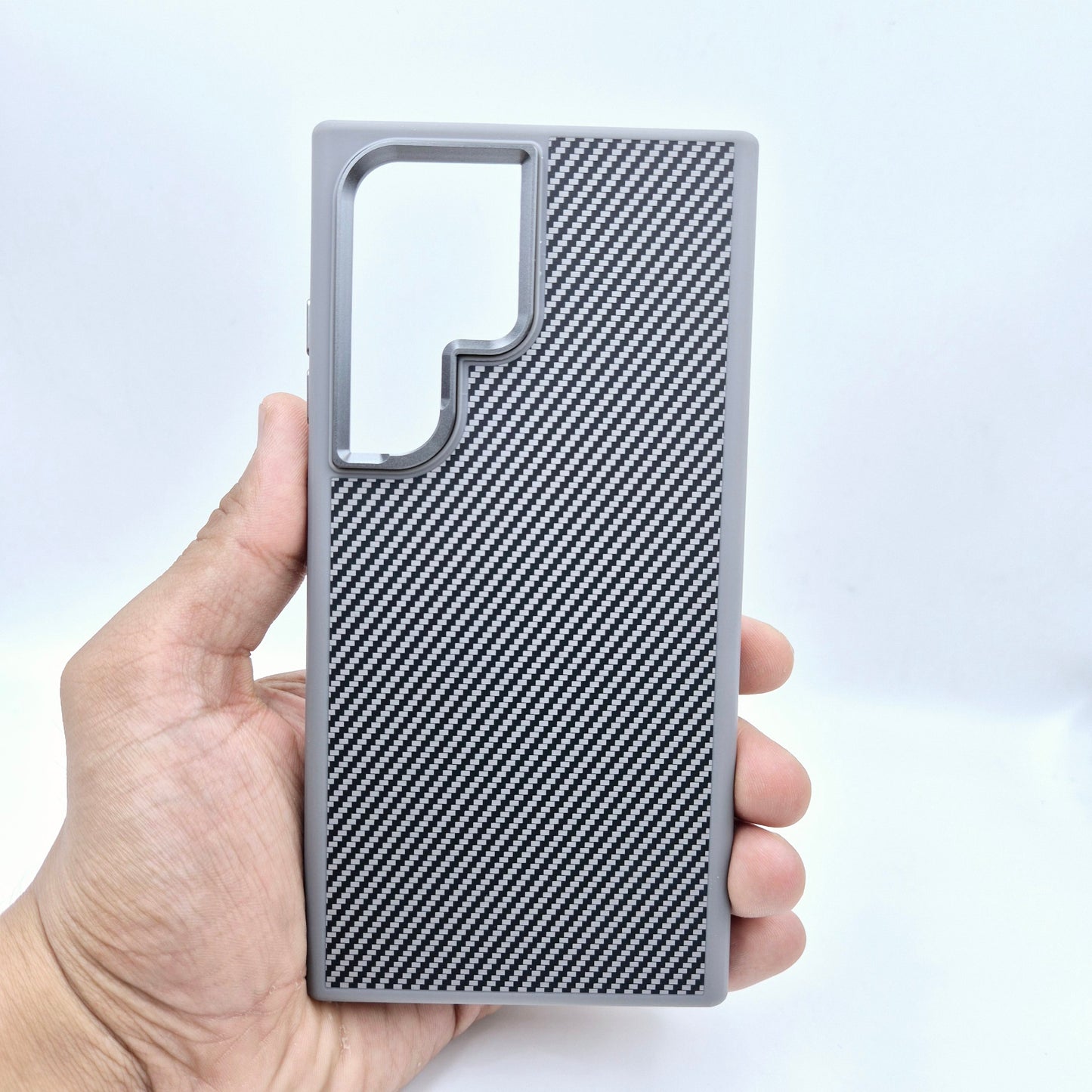 Valente Carbon Fiber Texture Cover Case for Samsung Galaxy S24 Ultra - Slim, Durable, Enhanced Grip