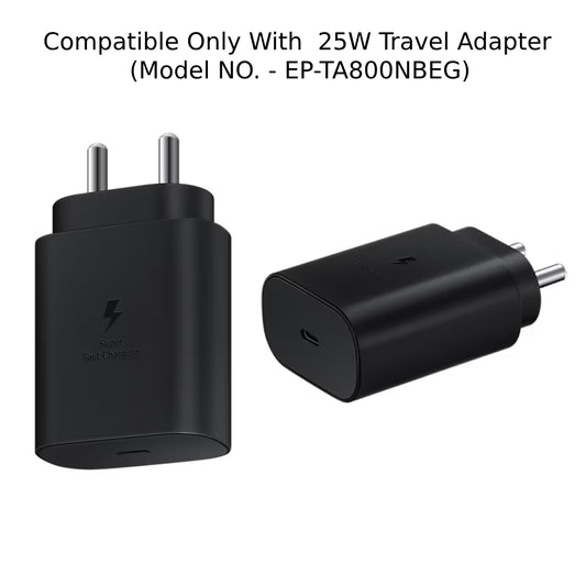 Valente Samsung 25W charger silicone case on actual charger compatibility view