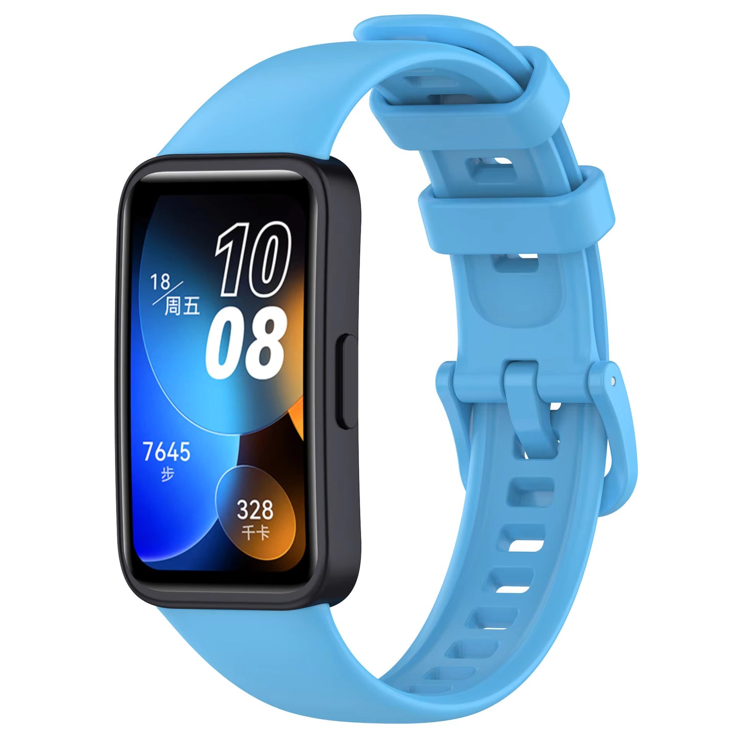 Valente Soft Silicone Sport Strap Compatible with Huawei Band 8 / Band 9 – Comfortable & Adjustable Replacement Wristband