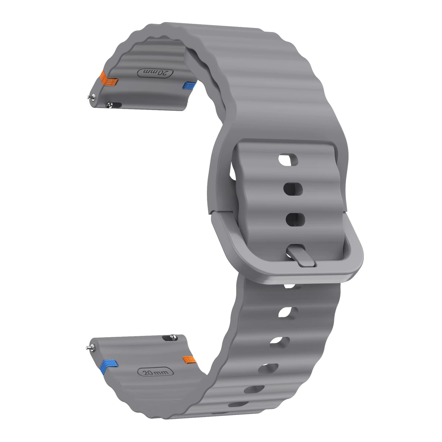 Valente Silicone 22mm Sport Strap Compatible with Noise Twist, Halo 2, Pulse 2 Pro, Macro, Fire-Boltt Phoenix Pro, Ninja Call Pro Max, Boult Trail Smart Watch