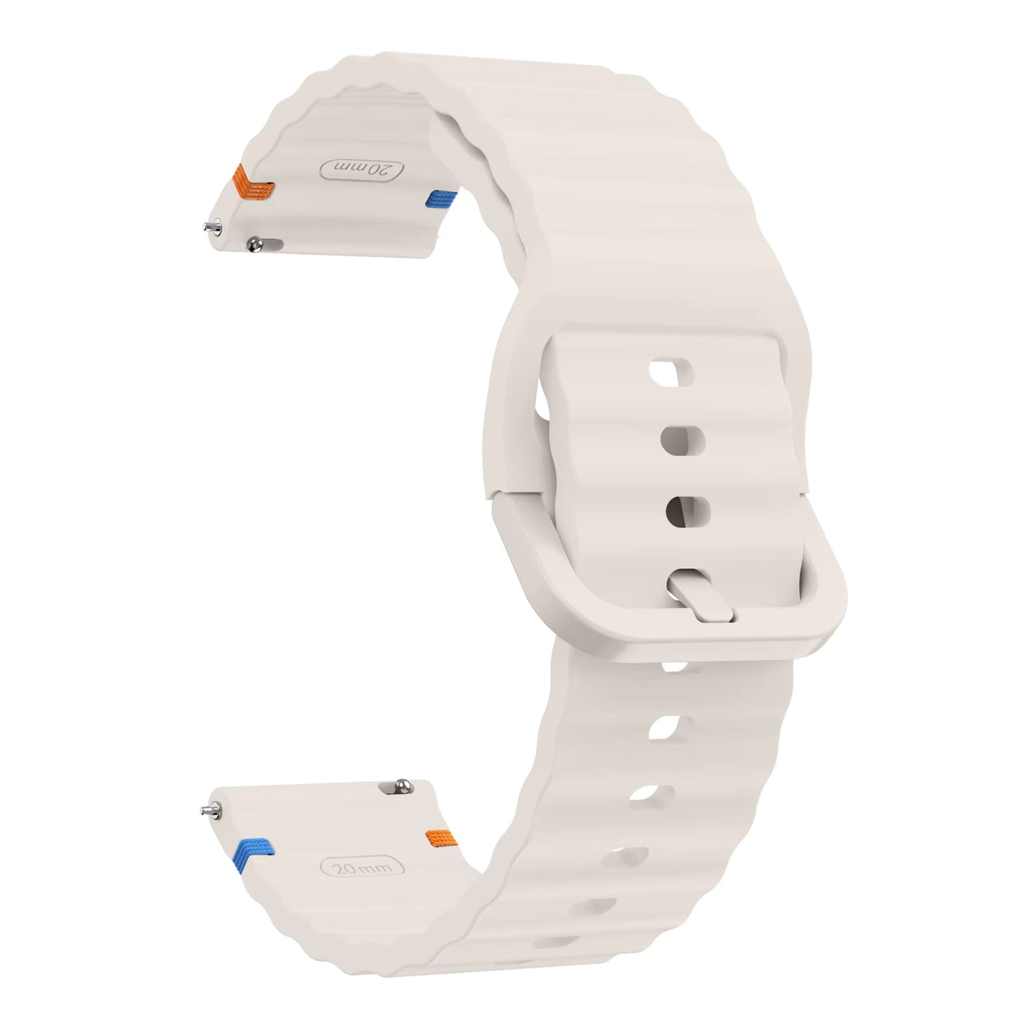 Valente Silicone 22mm Sport Strap Compatible with Noise Twist, Halo 2, Pulse 2 Pro, Macro, Fire-Boltt Phoenix Pro, Ninja Call Pro Max, Boult Trail Smart Watch