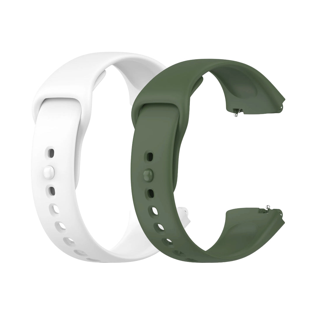 Valente Soft Silicone Watch Straps for Redmi Watch 3 Active (pack of 2)