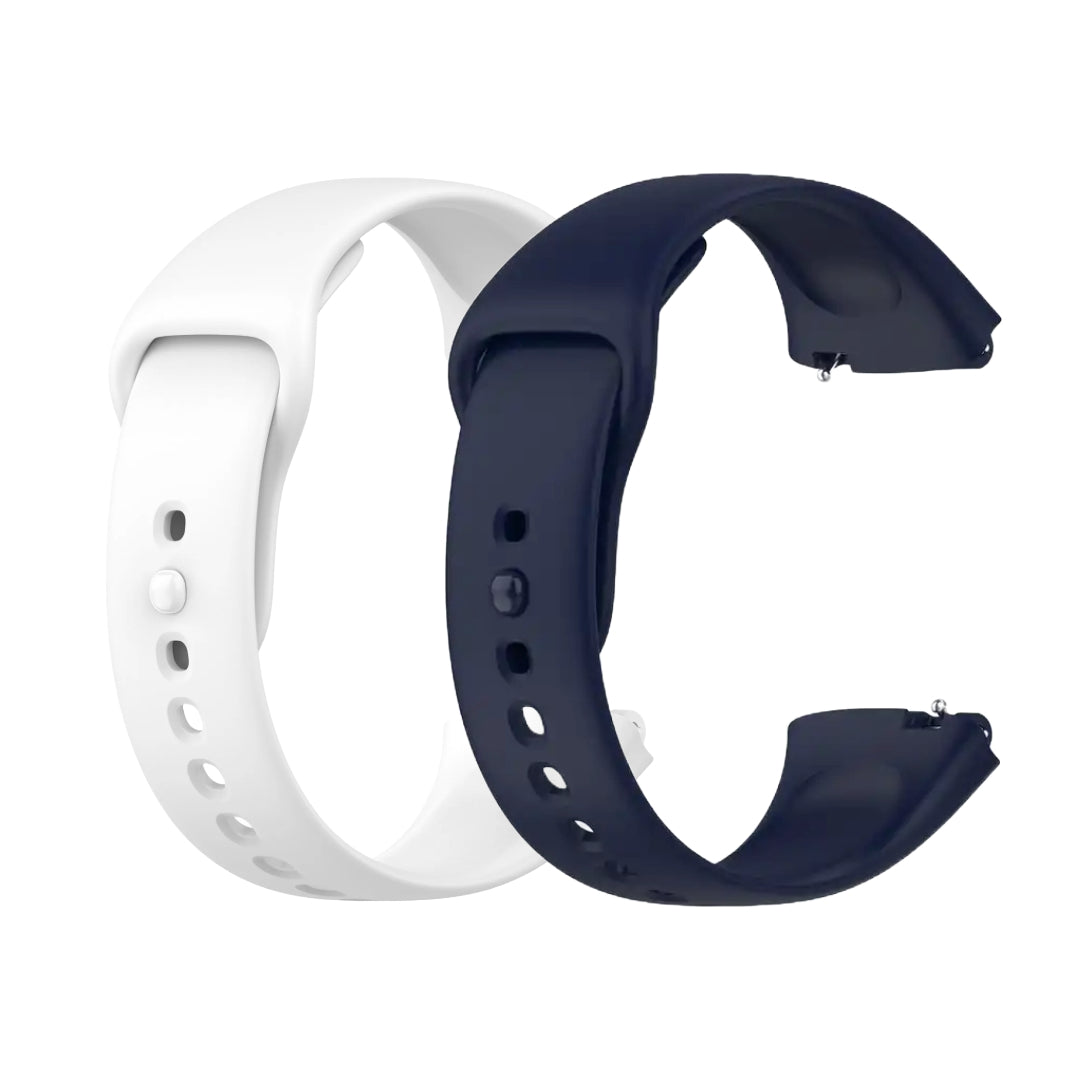 Valente Soft Silicone Watch Straps for Redmi Watch 3 Active (pack of 2)