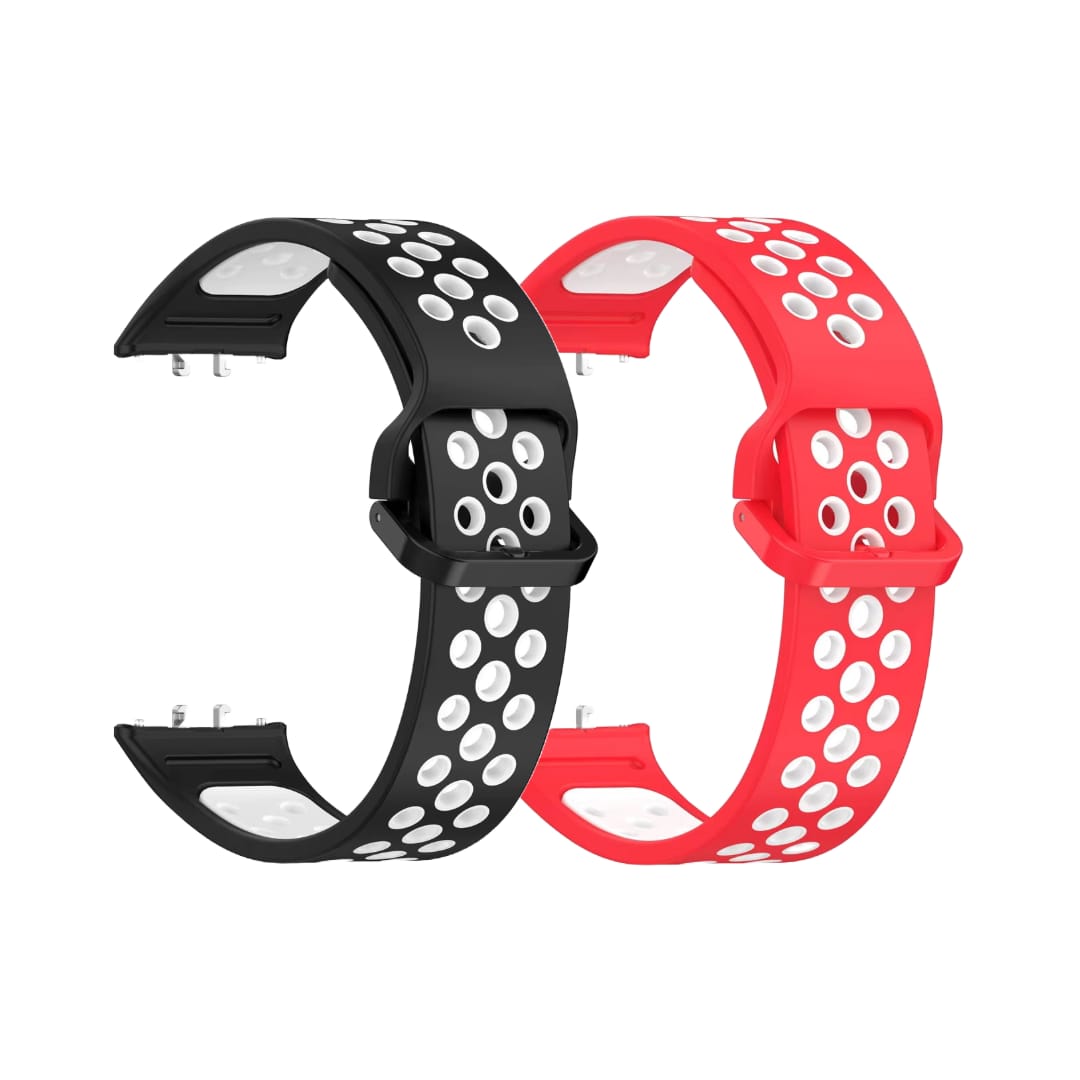 Valente Breathable Silicone Sport Strap for Samsung Galaxy Fit 3 – Comfort and Durability Combined (Pack of 2)