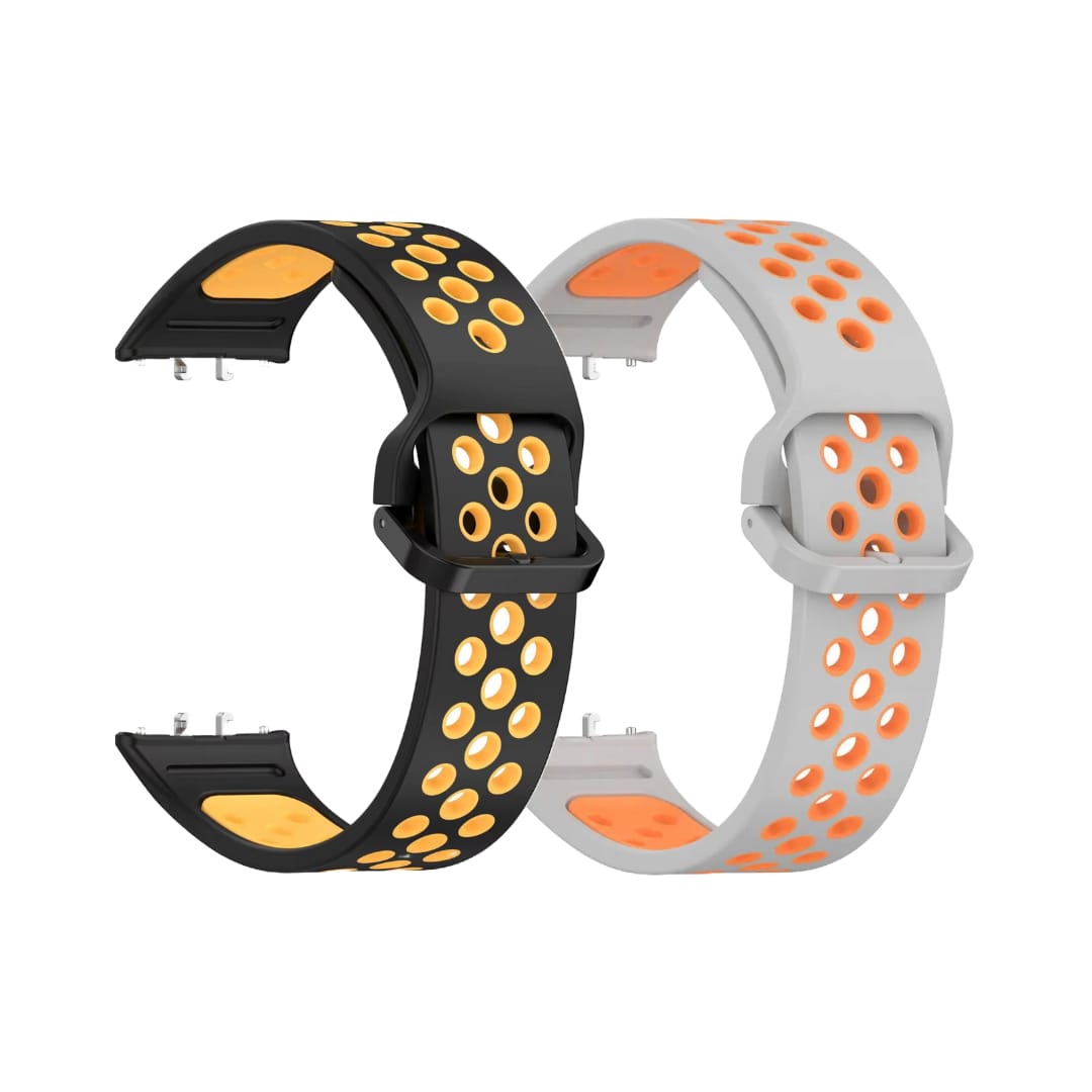 Valente Breathable Silicone Sport Strap for Samsung Galaxy Fit 3 – Comfort and Durability Combined (Pack of 2)