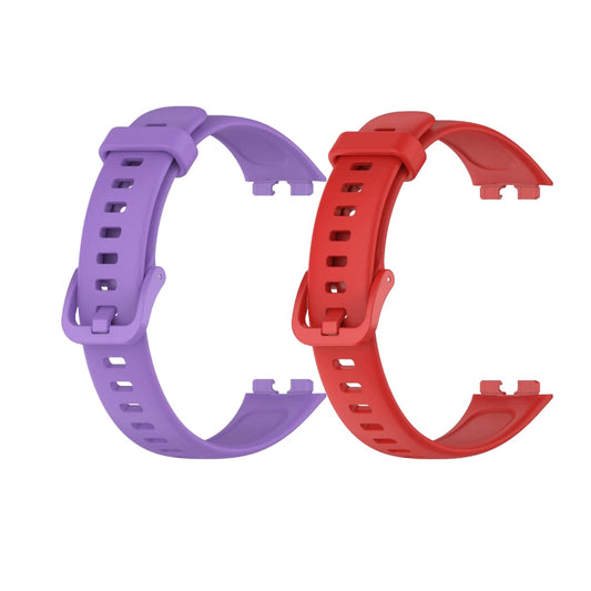 Valente Huawei Band 8 9 strap pack of 2 navy blue and cream complementary colours