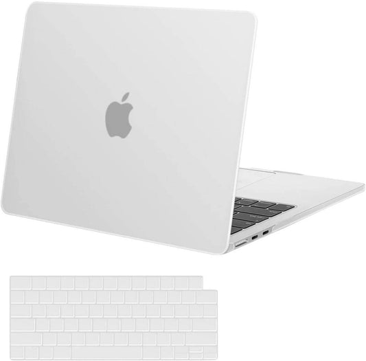 Valente MacBook Air 13.6 hard shell case tinted snap-on ventilated bottom view