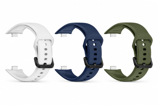 Valente Silicone Strap Compatible with Redmi Watch Move | Soft Replacement Watch Band | Adjustable Sport Wrist Band with Secure Buckle (pack of 3)