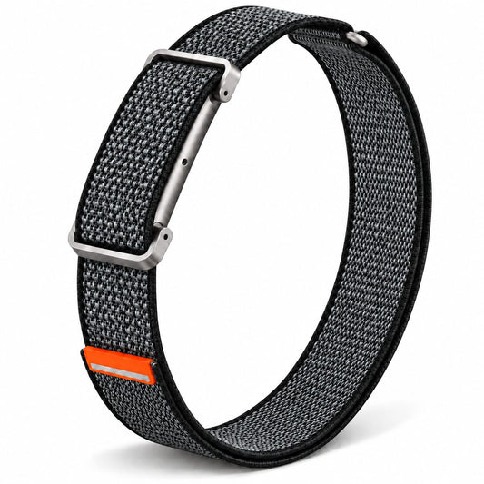 Valente Woven Nylon Armband Compatible with Fitbit Air, Adjustable Breathable Fitness Tracker Wrist Band, Lightweight Soft Sports Strap with Secure Buckle for Daily Wear, Exercise, Running & Travel