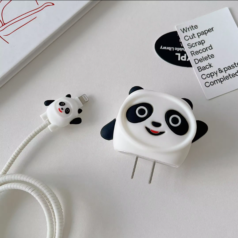 Valente 3D Cartoon Protective Case For Apple 18W/20W Charger with Cable protector