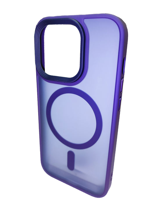 Valente iPhone 14 Pro MagSafe case back panel deep purple colour