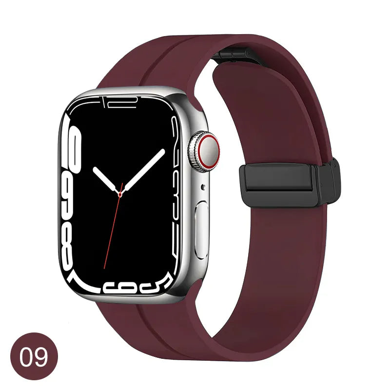 Valente Magnet Buckle Strap For Apple Watch Series 8,7,6,5,SE,Ultra