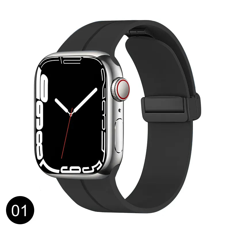 Valente Magnet Buckle Strap For Apple Watch Series 8,7,6,5,SE,Ultra