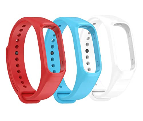 Valente Soft Silicone Smart Band Straps compatible with One Plus Smart Band (Pack of 3)