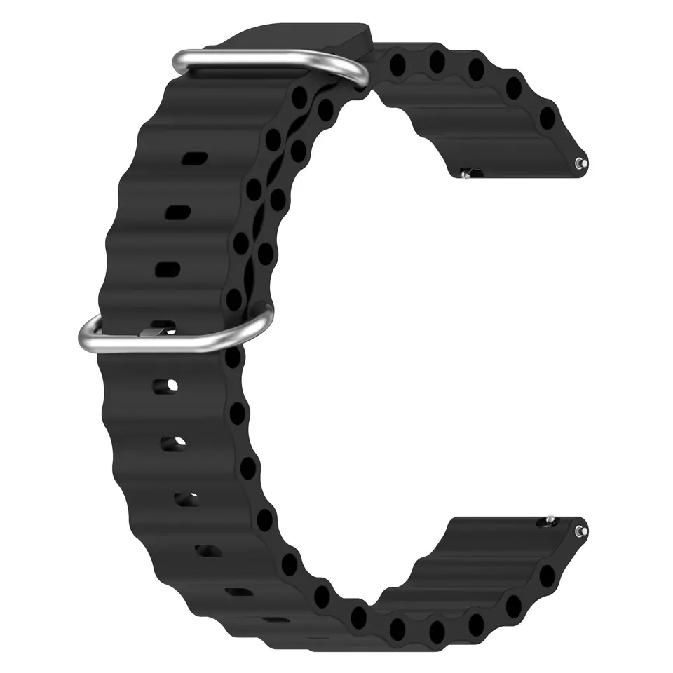 Valente 20mm Ocean Loop Watch Strap for Galaxy Watch Active 2 (40mm & 44mm),Active (40mm), Watch 3 (41mm),Boat Vertex,Amazfit Bip,GTR (42mm),GTS,Dizo Watch 2,firebolt infinity