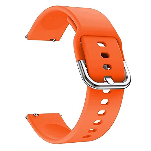 Valente Silicone Buckle 22mm Watch Strap Compatible with Noise Colorfit Pro 3 , Assist ,Colorfit Ultra, Oneplus Watch, Fossil Gen 5E 44 mm, Gen 5,Realme Watch 2 Pro