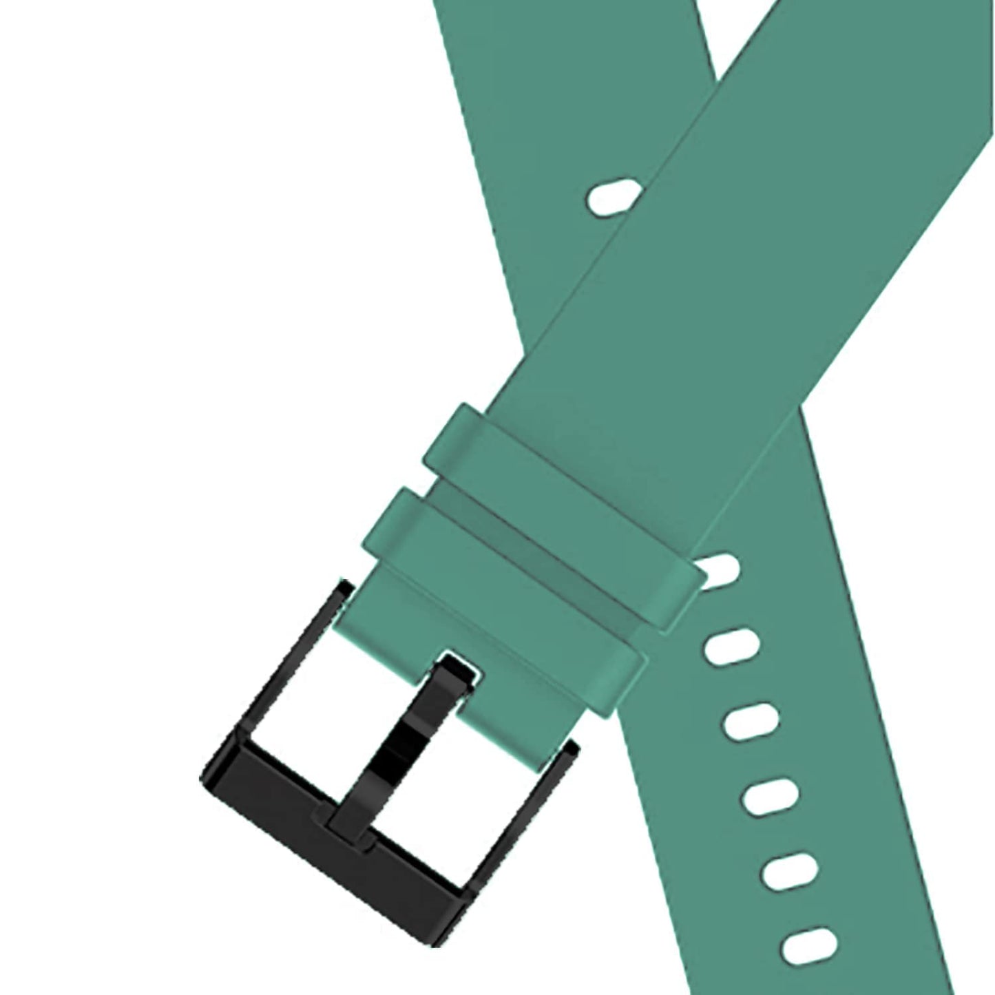 Valente Premium Silicone Buckle 22 mm Watch Strap Compatible with Noise Colorfit Pro 3,Assist,Colorfit Ultra,Oneplus Watch,Fossil Gen 5E 44mm, Gen 5(44mm),Realme Watch 2 Pro.