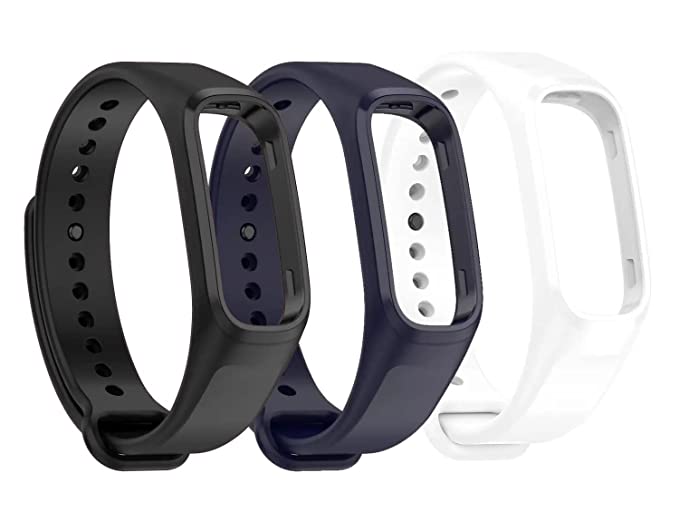 Valente Soft Silicone Smart Band Straps compatible with One Plus Smart Band (Pack of 3)
