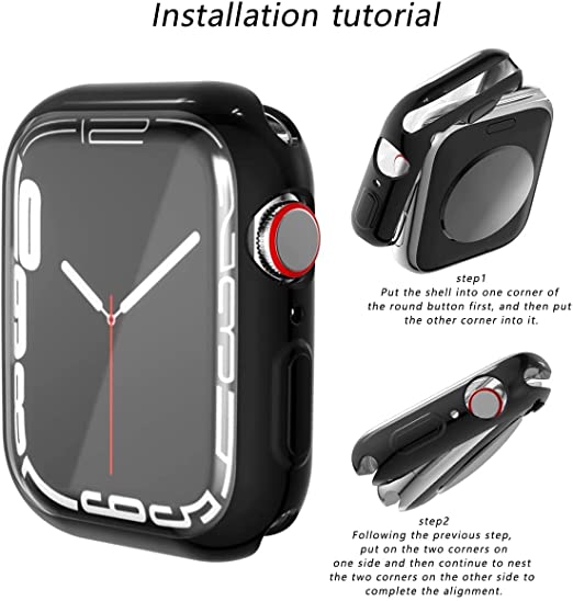 Valente 360° Protective Bumper Case for Apple watch Series 7,8