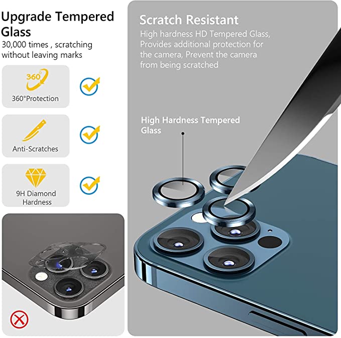 Valente Scratch resistant camera lens protector for Apple Iphone 13/ Iphone 13 Mini