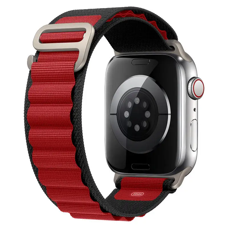 Valente Nylon Alpine Loop 42/44/45/49mm Strap Compatible with Apple Watch Series 8,7,6,5,SE,Ultra