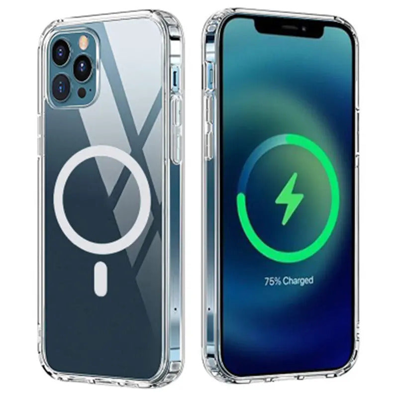 Valente Hard Polycarbonate Anti-Yellowing MagSafe Transparent Case Cover for Apple Iphone 14 Pro