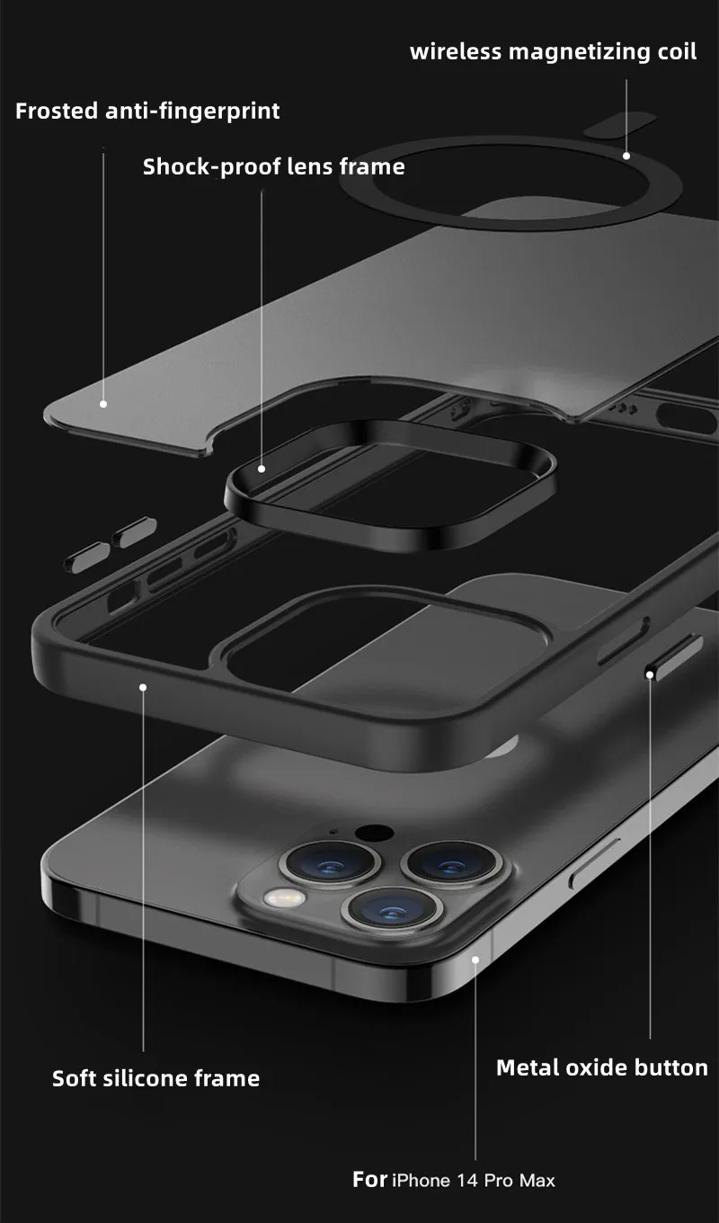 Valente MagSafe Case Cover for Apple Iphone 14 Pro