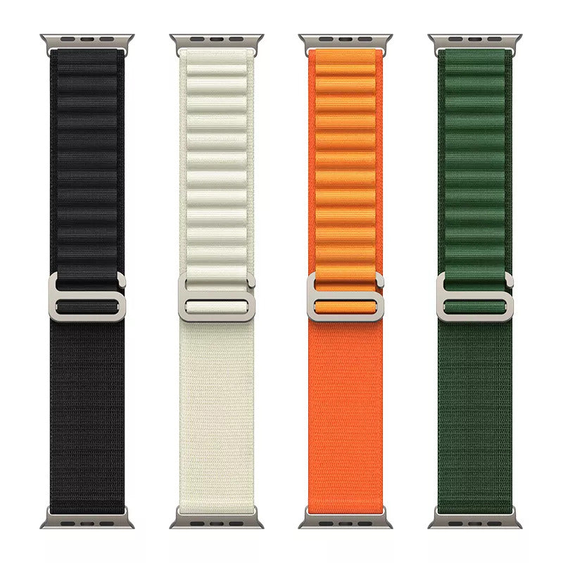 Valente Nylon Alpine Loop 42/44/45/49mm Strap Compatible with Apple Watch Series 8,7,6,5,SE,Ultra