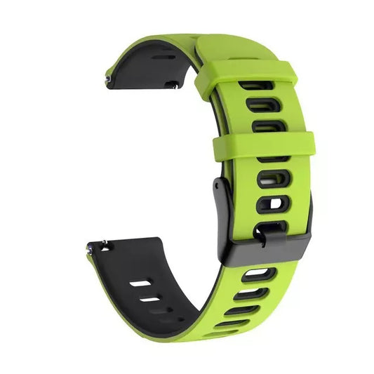 Valente 22mm dual colour strap black grey for Noise Colorfit Ultra OnePlus Watch